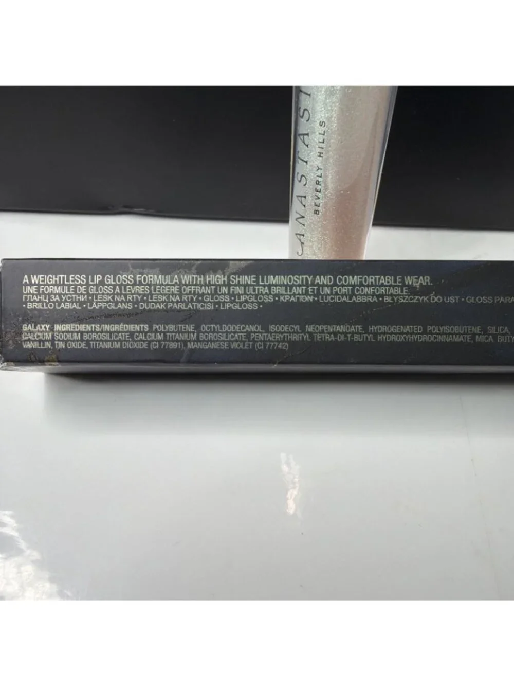 ANASTASIA Crystal Lip Gloss in Galaxy High Shine NEW in Box 0.15 FL OZ